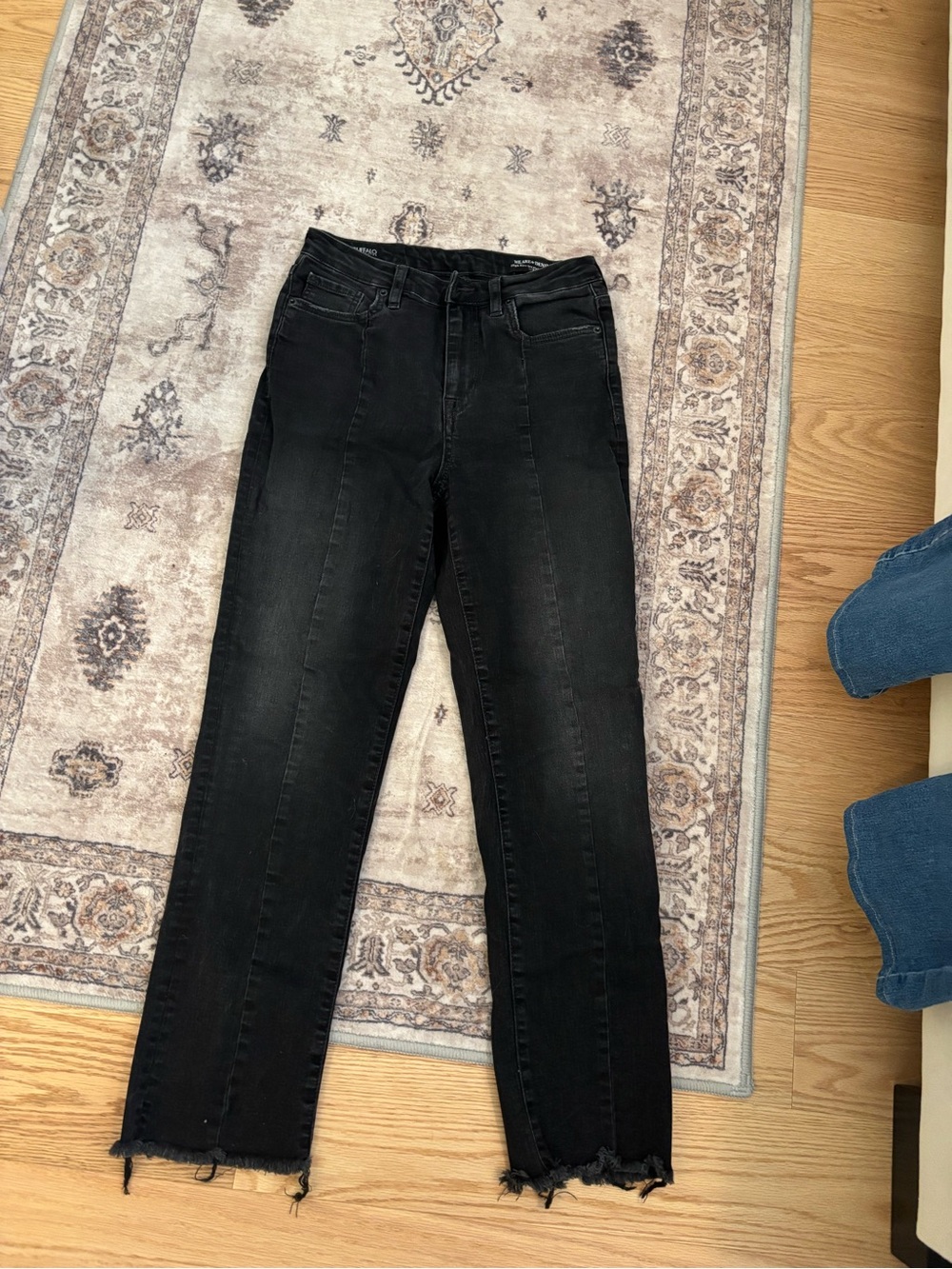 Black High-Rise Straight Jeans - Classic Women's Denim
